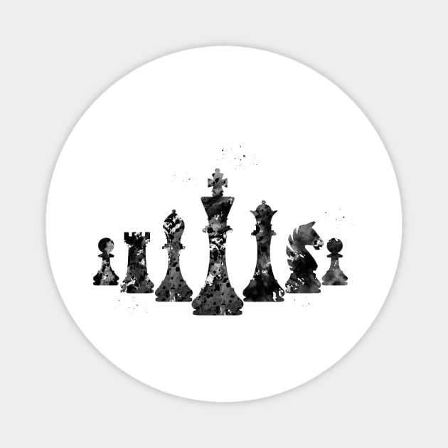 Chess pieces Magnet by erzebeth